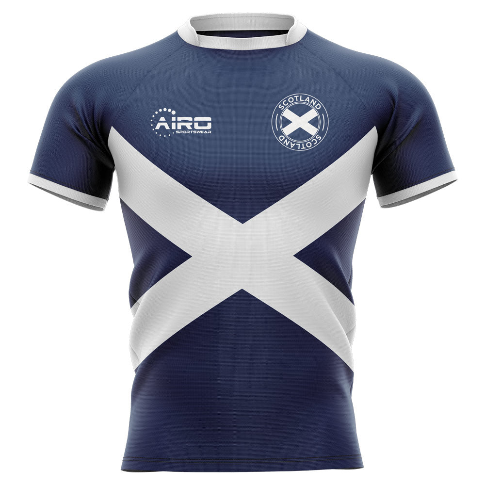 2022-2023 Scotland Flag Concept Rugby Shirt - Adult Long Sleeve_0