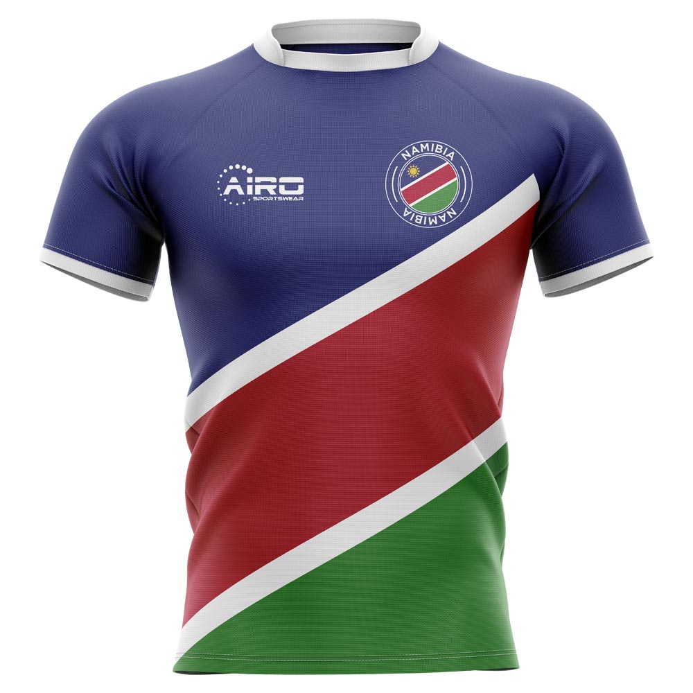 2023-2024 Namibia Flag Concept Rugby Shirt - Kids Product - Football Shirts Airo Sportswear   