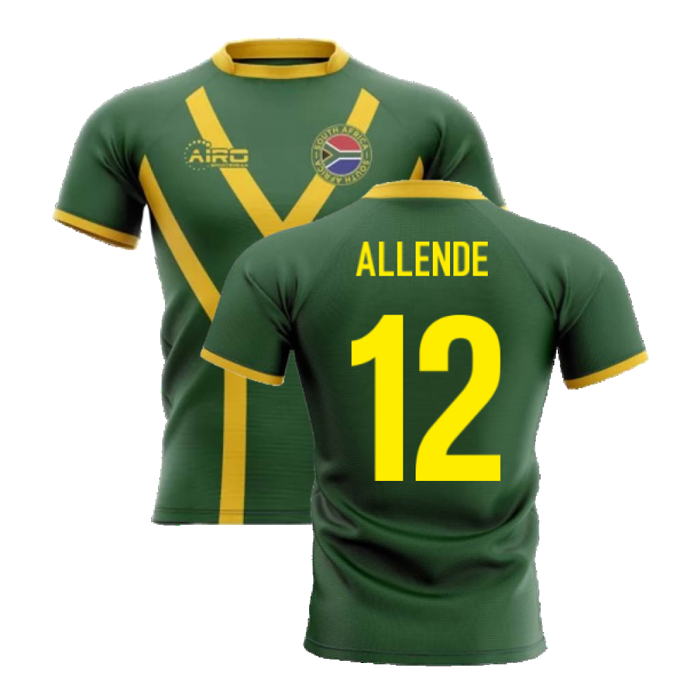 2022-2023 South Africa Springboks Flag Concept Rugby Shirt (Allende 12)