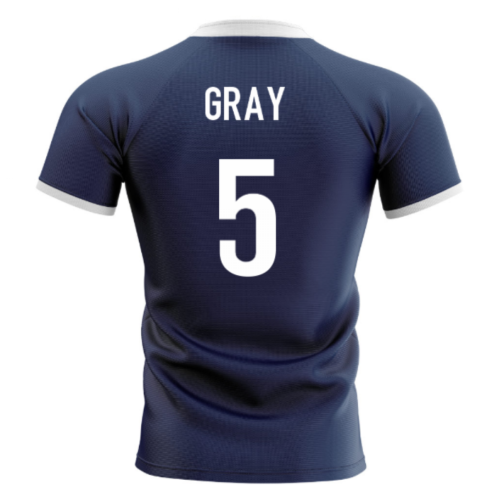 2022-2023 Scotland Flag Concept Rugby Shirt (Gray 5)