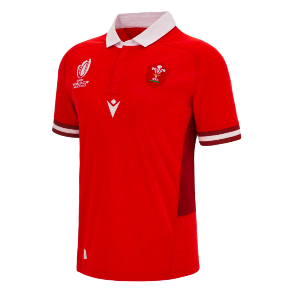 Wales RWC 2023 Welsh Home Rugby Shirt Product - Football Shirts Macron   