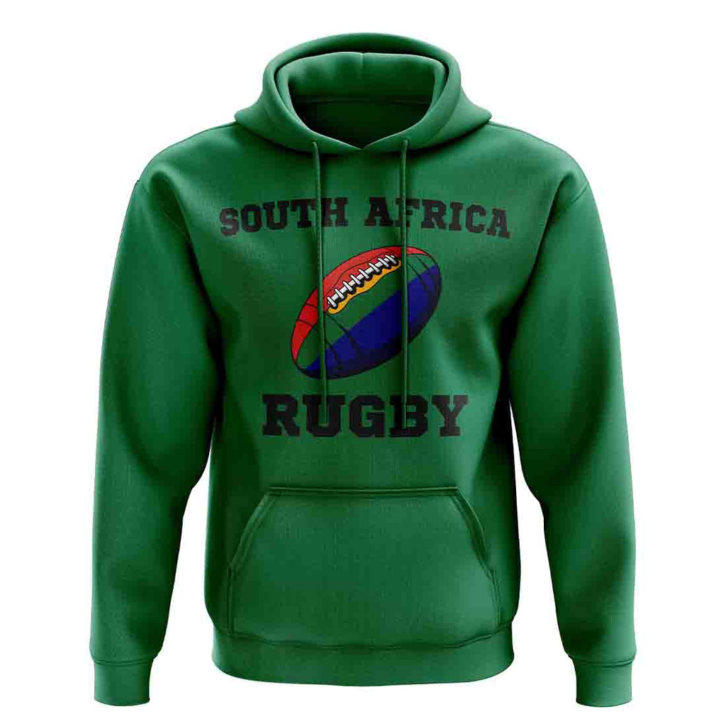 South Africa Rugby Ball Hoody (Green) Product - Hoodies UKSoccershop   