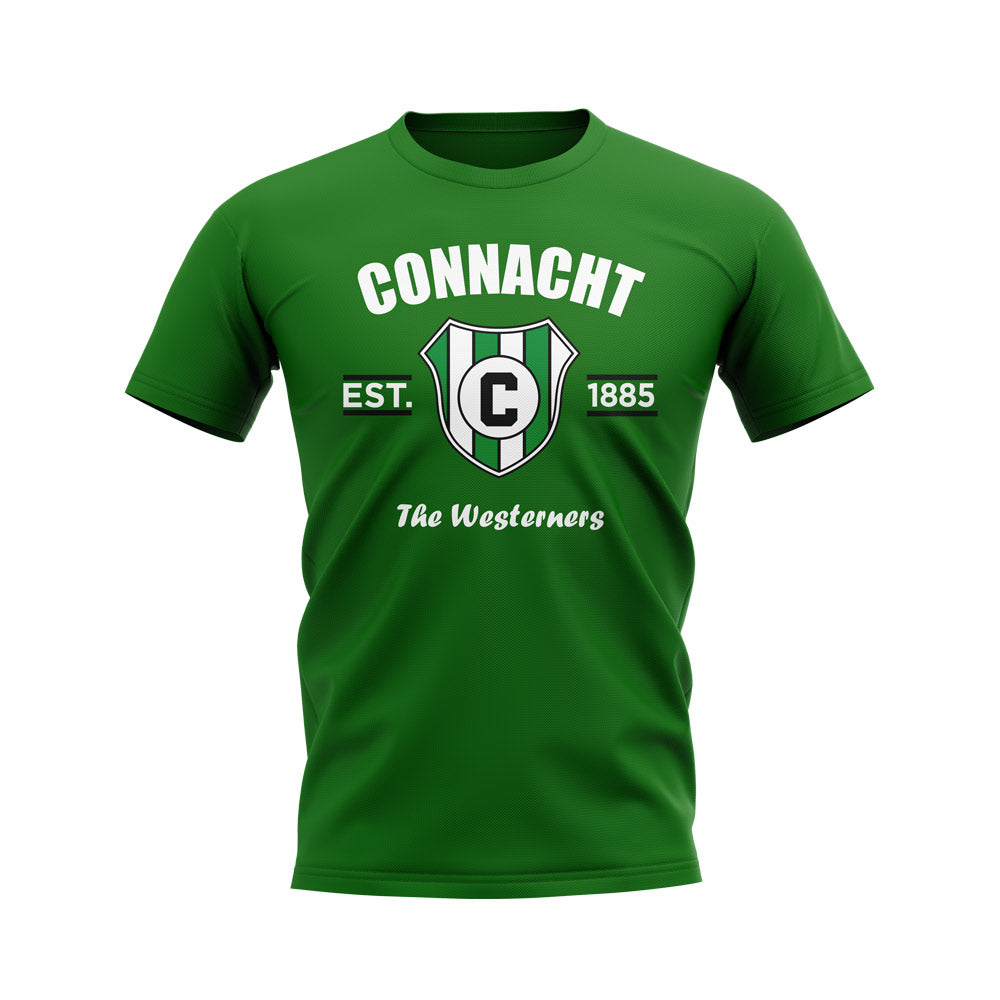 Connacht Rugby Established T-Shirt (Green)  UKSoccershop   