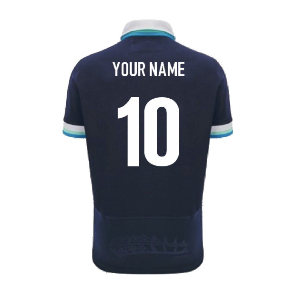 2024-2025 Scotland Rugby Home SS Cotton Shirt (Your Name) Product - Hero Shirts Macron   