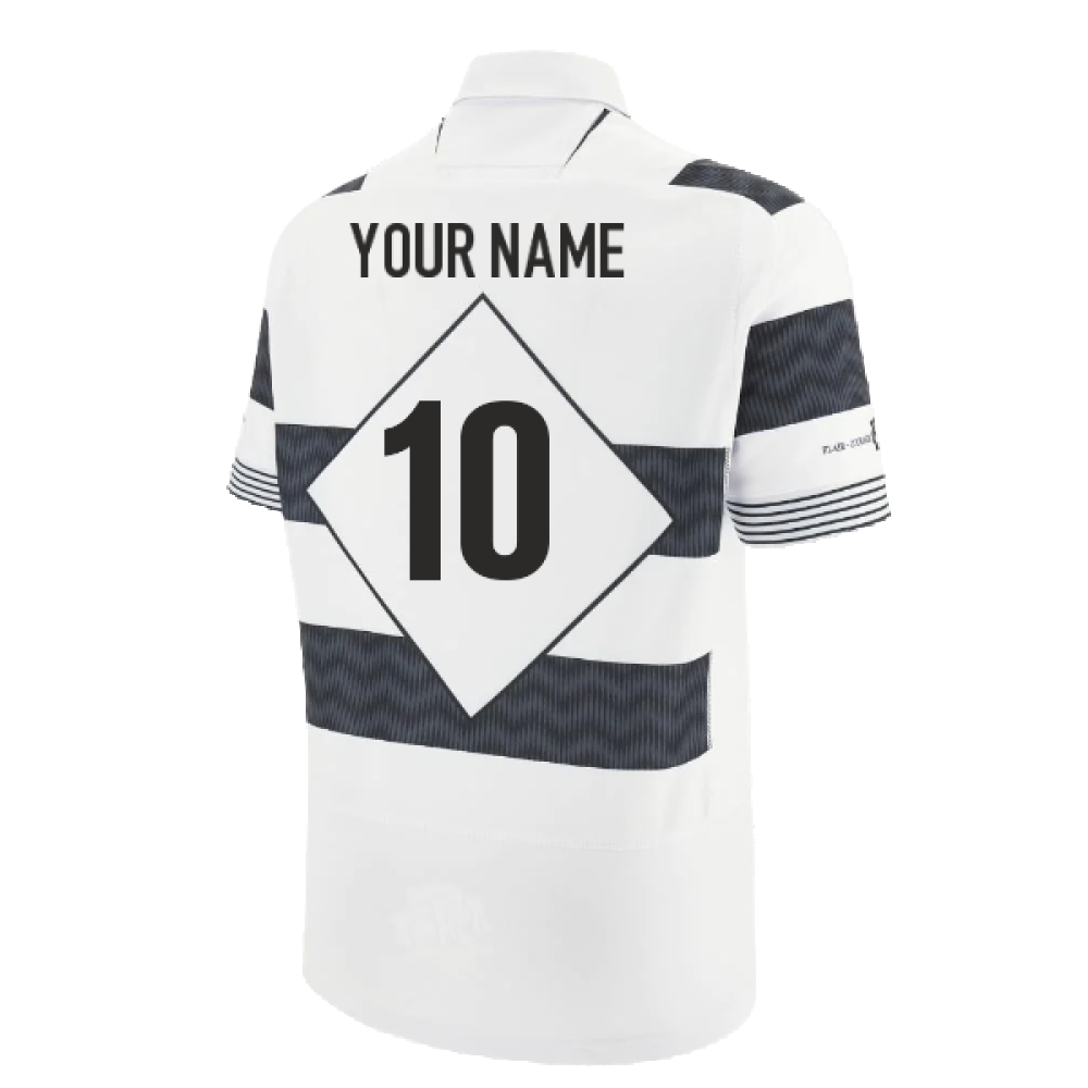 2023-2024 Barbarians Home Poly Rugby Replica Shirt (Kids) (Your Name) Product - Hero Shirts Macron   