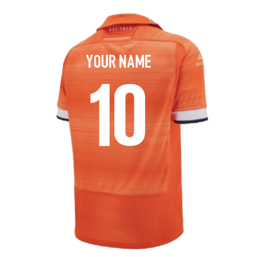 2024-2025 Edinbugh Rugby Away Replica Shirt (Kids) (Your Name) Product - Hero Shirts Macron   