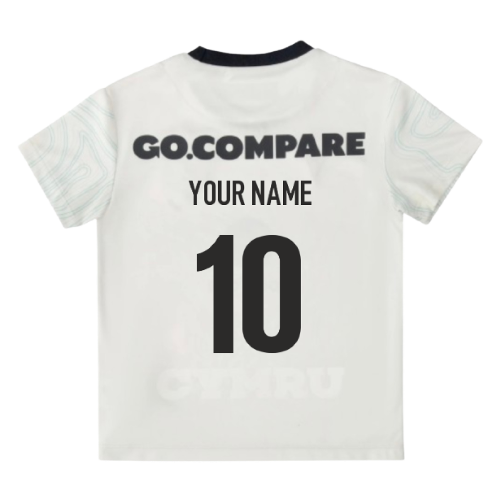 2025-2026 Wales WRU Away Mini Rugby Shirt (Your Name) Product - Hero Shirts Macron