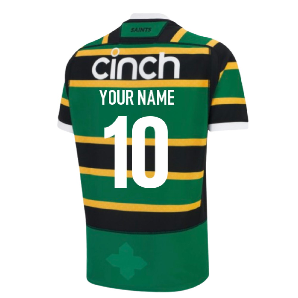 2025-2026 Northampton Saints Home Shirt (Your Name) Product - Hero Shirts Macron
