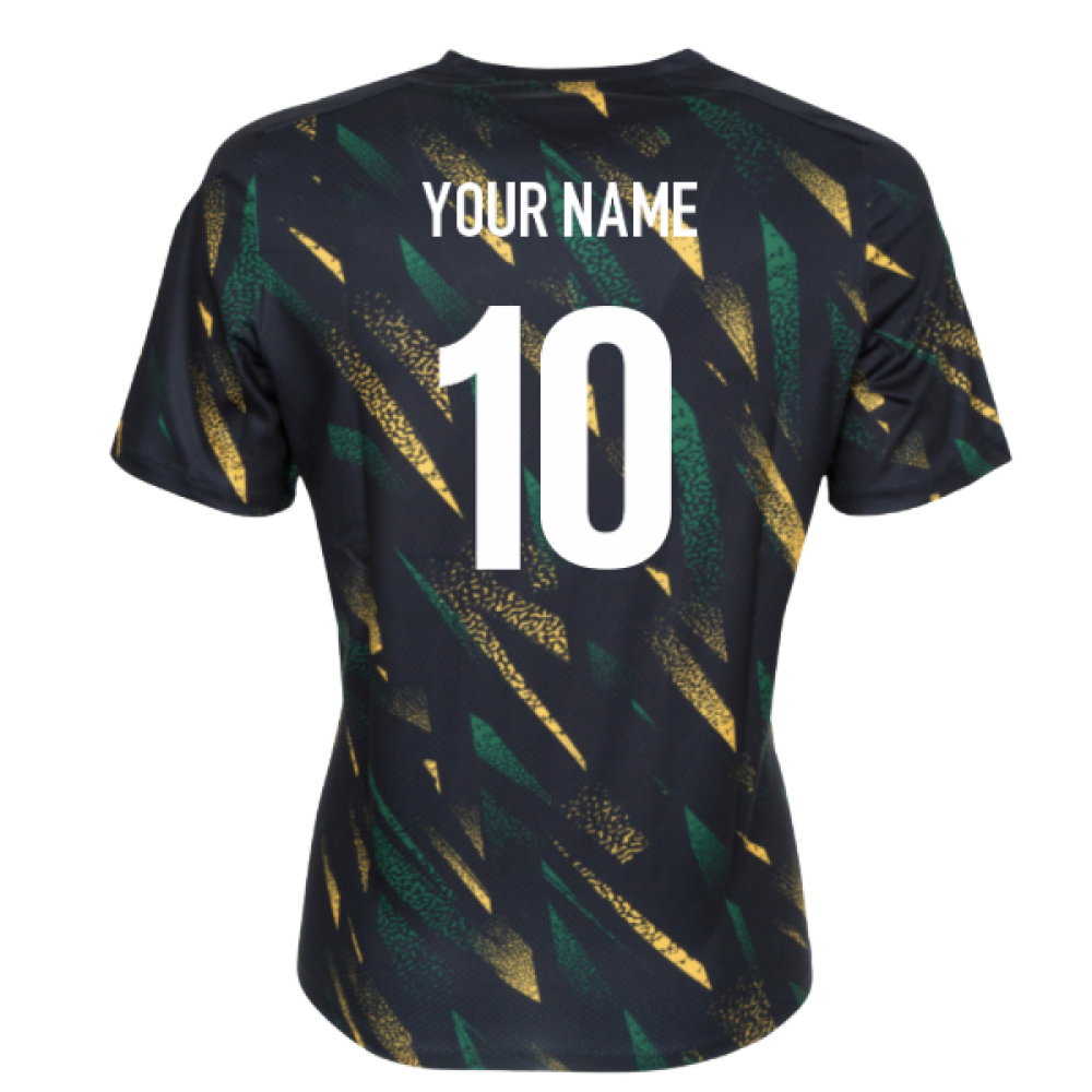 2025-2026 Northampton Saints Warm Up Shirt (Black) (Your Name)_0