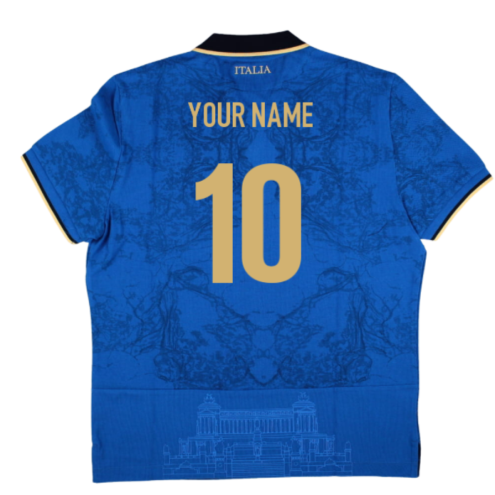 2025-2026 Italy FIR Home Cotton Rugby Shirt (Your Name) Product - Hero Shirts Macron