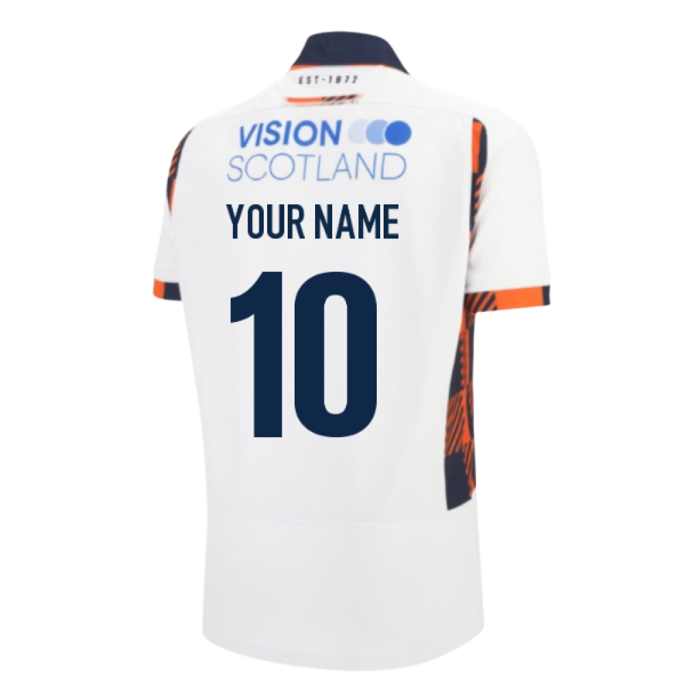 2025-2026 Edinburgh Rugby Away Replica Shirt (Your Name) Product - Hero Shirts Macron
