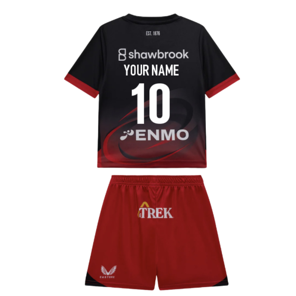 2025-2026 Saracens Home Rugby Infant Kit (Your Name) Product - Hero Shirts Castore