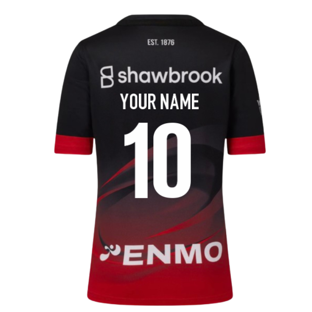 2025-2026 Saracens Home Rugby Shirt (Kids) (Your Name) Product - Hero Shirts Castore