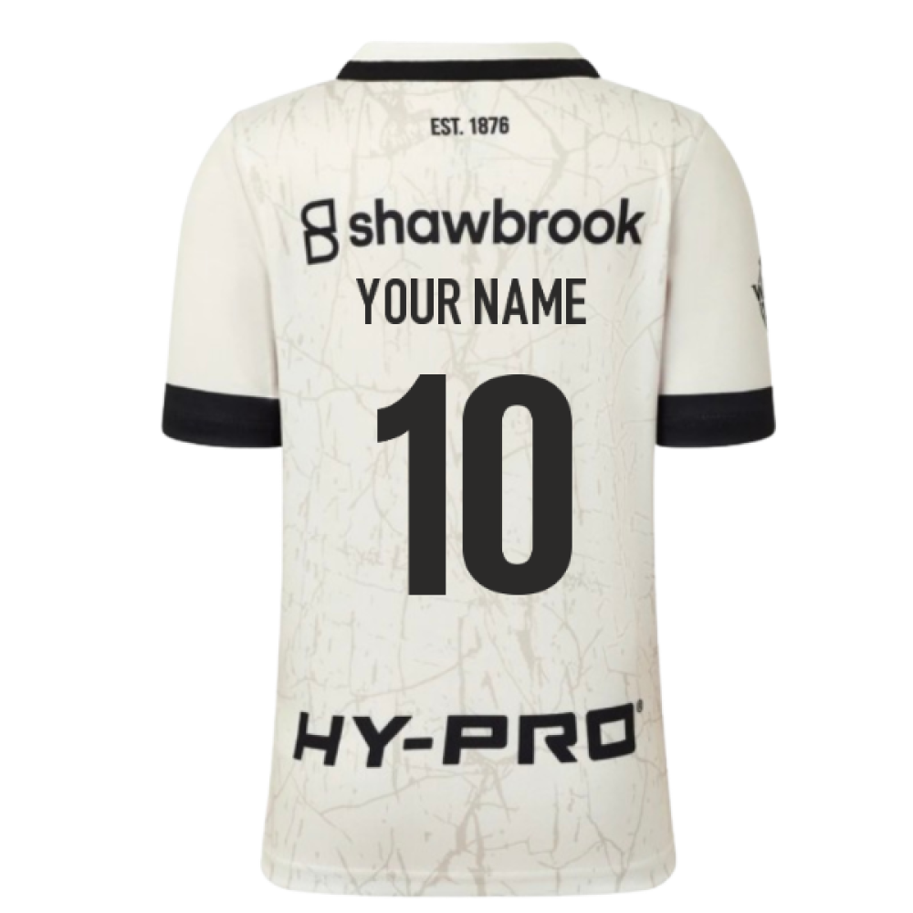 2025-2026 Saracens Away Rugby Shirt (Kids) (Your Name) Product - Hero Shirts Castore