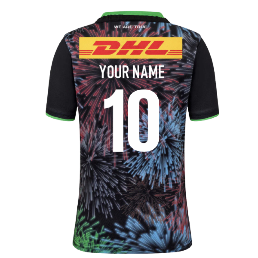 2025-2026 Harlequins Third Rugby Shirt (Kids) (Your Name) Product - Hero Shirts Castore