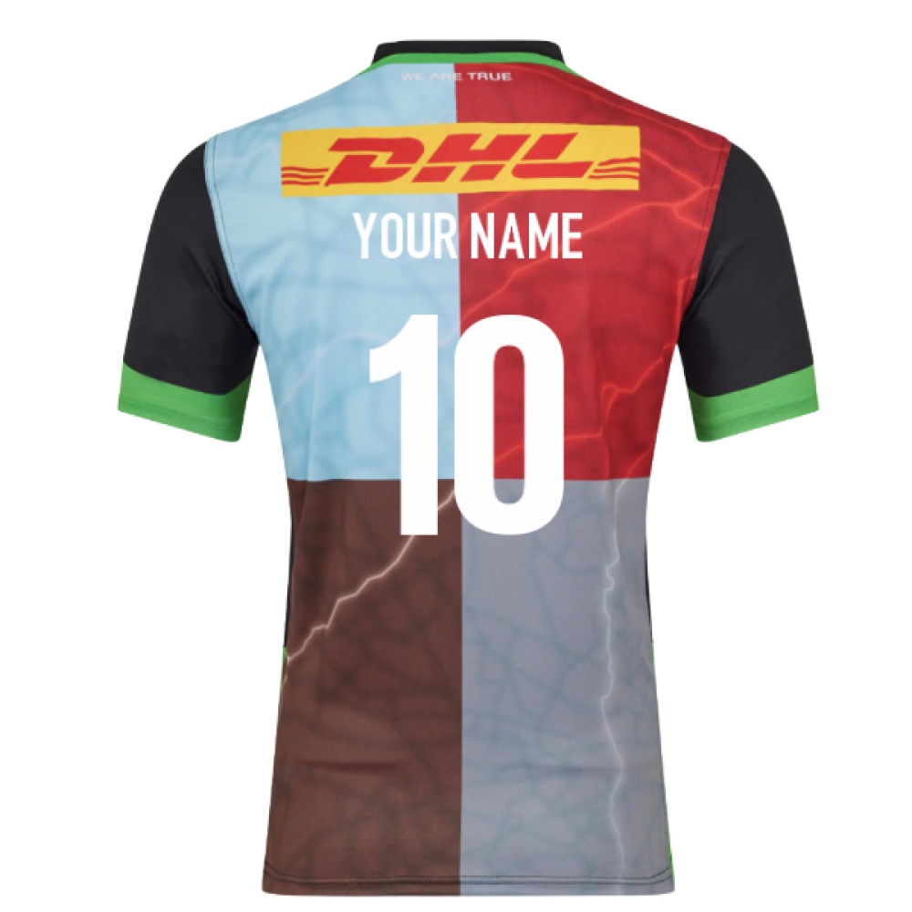 2025-2026 Harlequins Home Rugby Shirt (Your Name) Product - Hero Shirts Castore