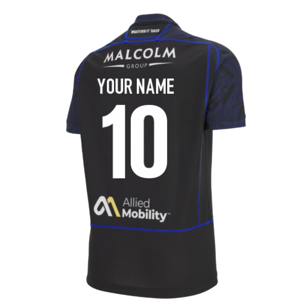 2025-2026 Glasgow Warriors Home Rugby Shirt (Your Name) Product - Hero Shirts Macron