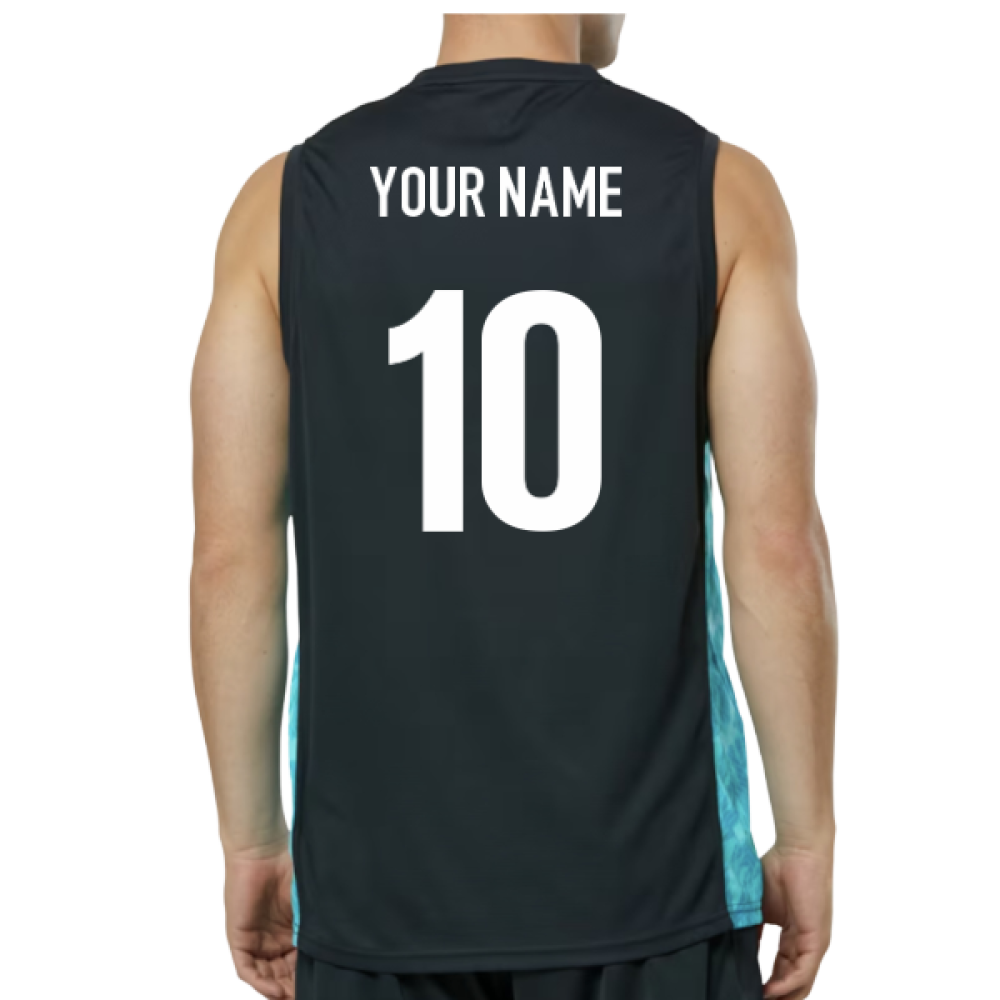 2025-2026 Leinster Performance Sleeveless Tee (Blue Graphite) (Your Name) Product - Hero Shirts Castore