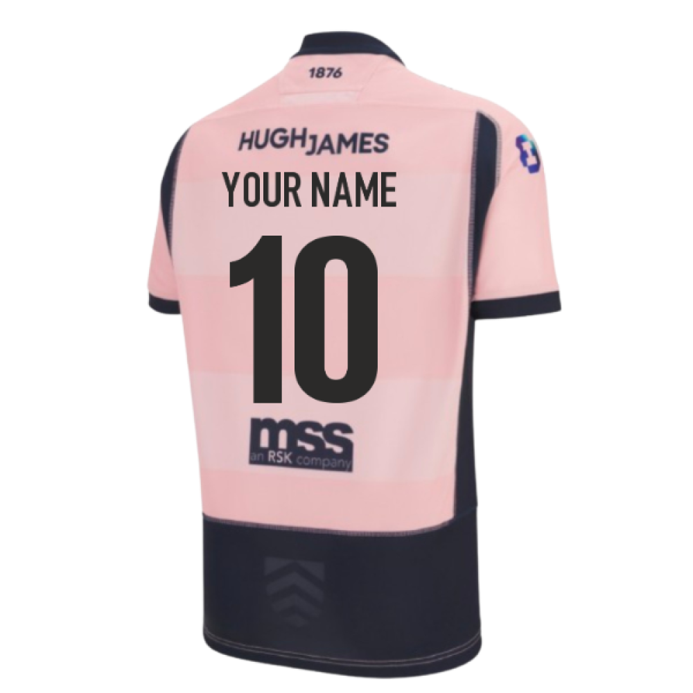 2025-2026 Cardiff Blues Away Rugby Shirt (Your Name) Product - Hero Shirts Macron