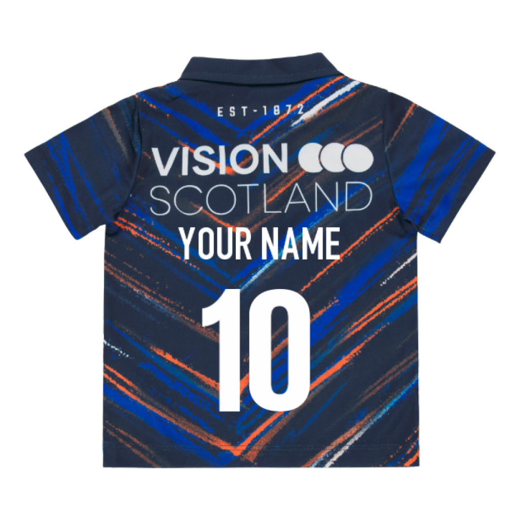 2025-2026 Edinburgh Rugby Home Baby Shirt (Your Name) Product - Hero Shirts Macron