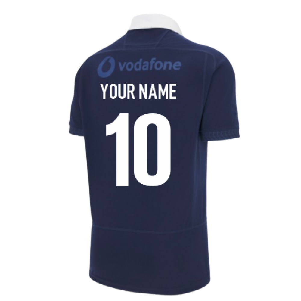 Scotland SRU Murrayfield 100 Year Anniversary Rugby Shirt (Kids) (Your Name) Product - Hero Shirts Macron