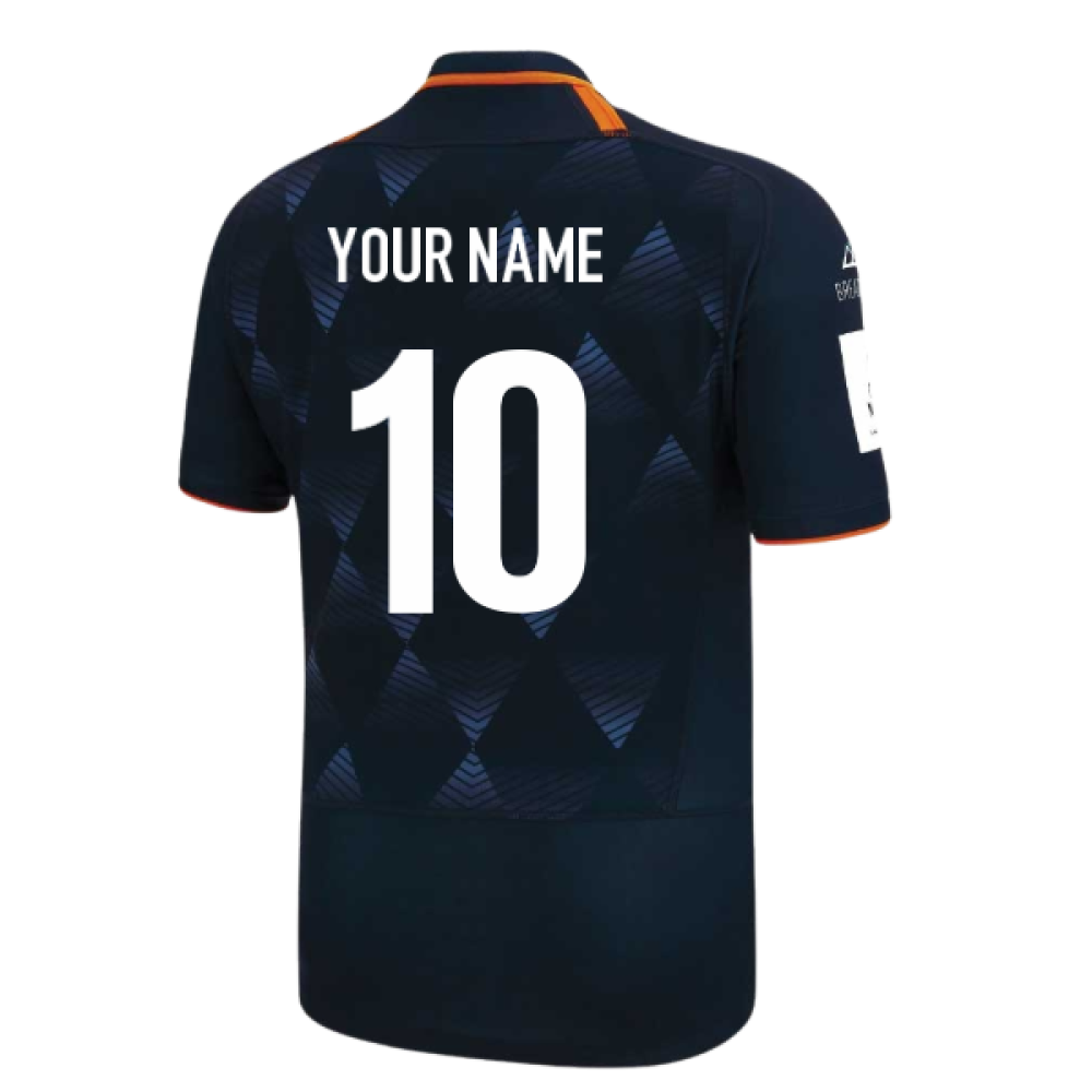 2022-2023 Edinburgh Rugby Home Shirt (Your Name) Product - Hero Shirts Macron