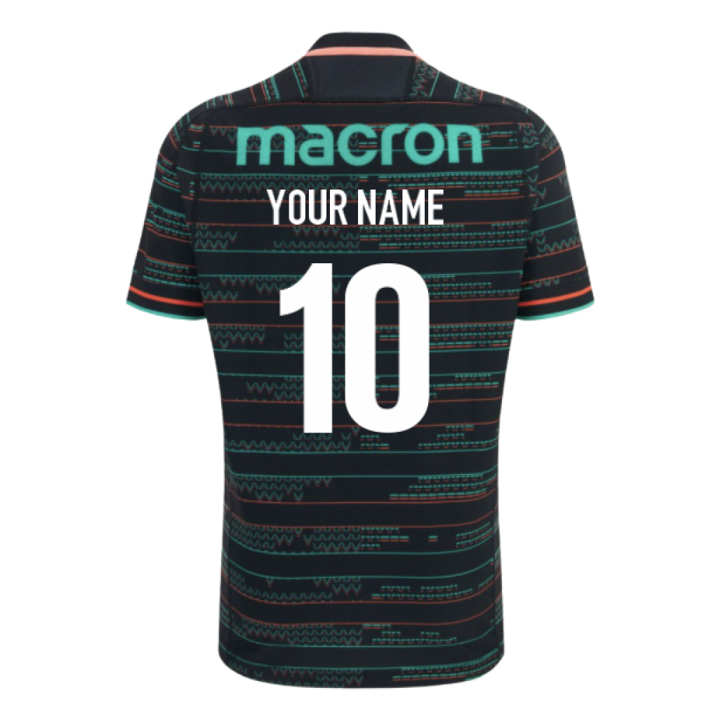 2025-2026 Barbarians Rugby Training Jersey (Black) (Your Name) Product - Hero Shirts Macron