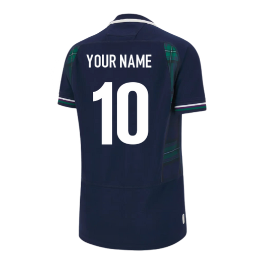 Scotland RWC 2023 Home Rugby Poly Replica Shirt (Ladies) (Your Name) Product - Hero Shirts Macron