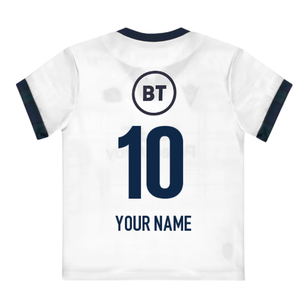 2023-2024 Scotland Rugby Away Mini Shirt (1-2 Years) (Your Name) Product - Hero Shirts Macron