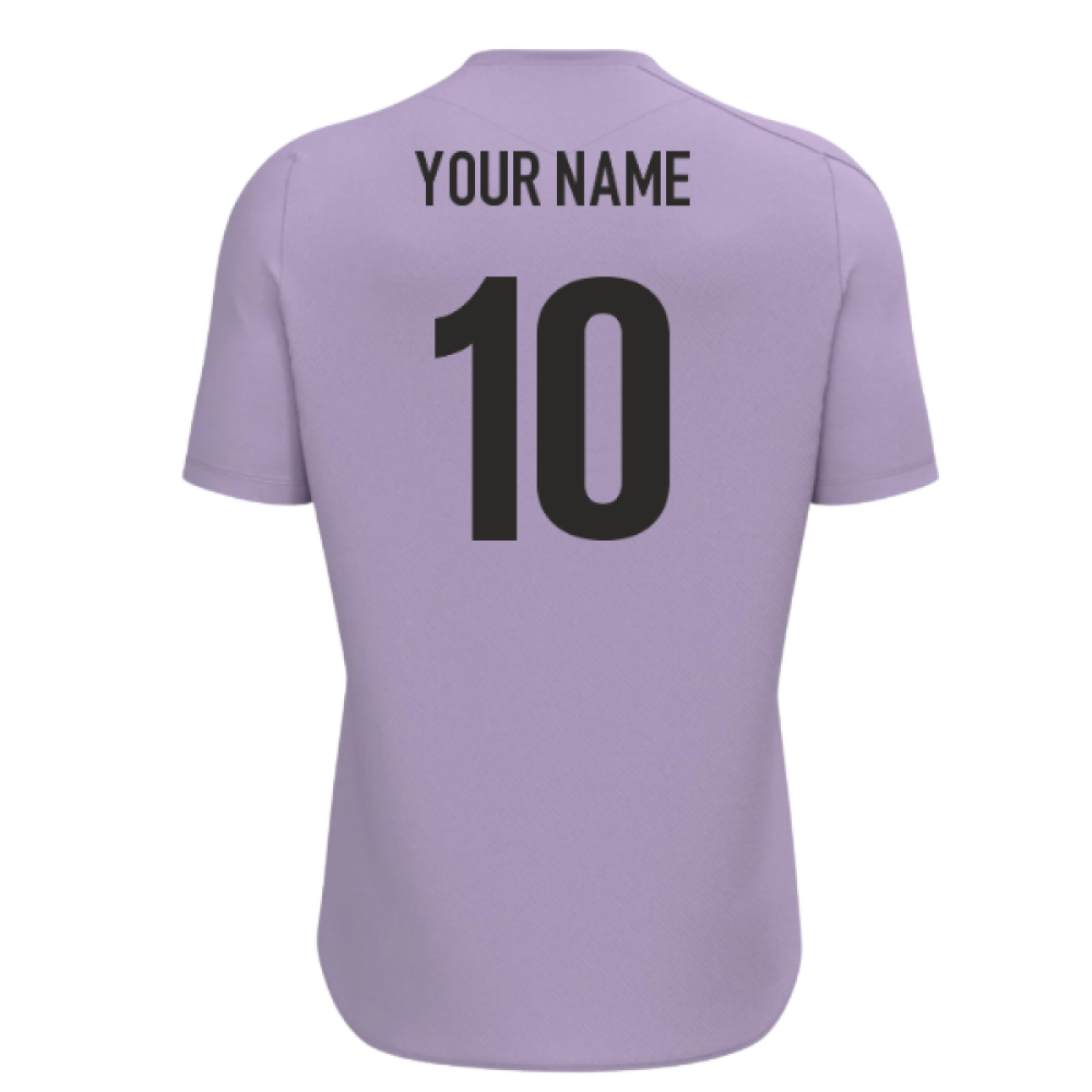 2025-2026 Barbarians Rugby Player Shirt (Lilla) (Your Name) Product - Hero Shirts Macron