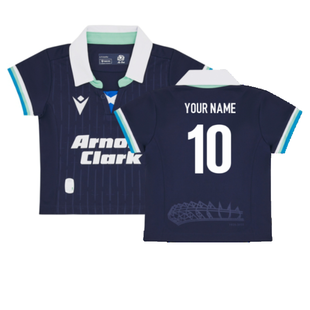 2024-2025 Scotland Rugby Home Baby Shirt (Your Name) Product - Hero Shirts Macron   