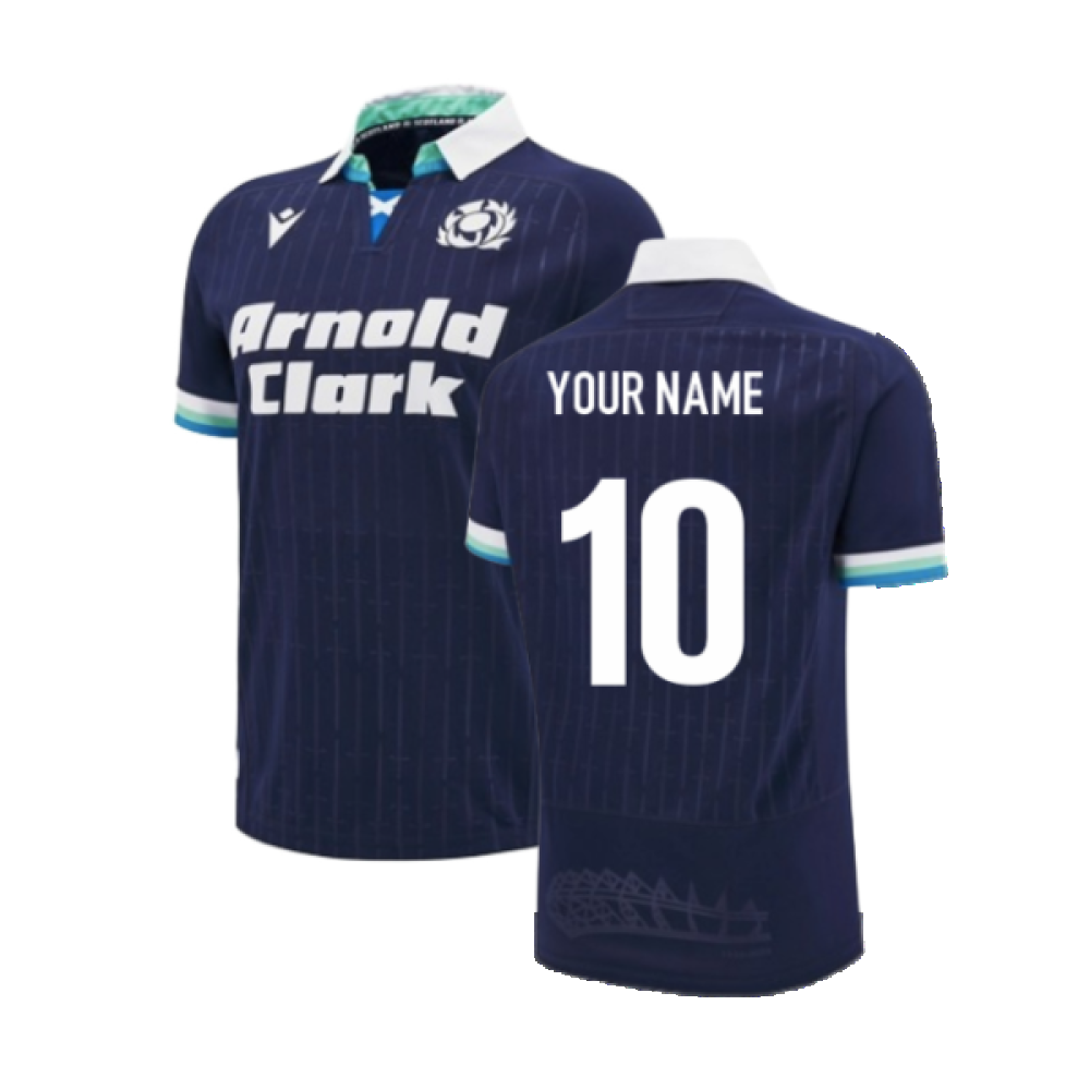 2024-2025 Scotland Rugby Home Replica Shirt (Your Name) Product - Hero Shirts Macron   