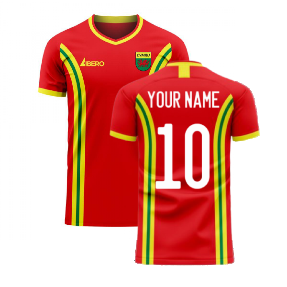 Wales 2023-2024 Home Concept Football Kit (Libero) (Your Name) Product - General Libero Sportswear   