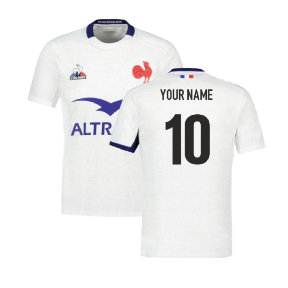 2023-2024 France Rugby XV Replica Away Shirt (Your Name) Product - Hero Shirts Le Coq Sportif   