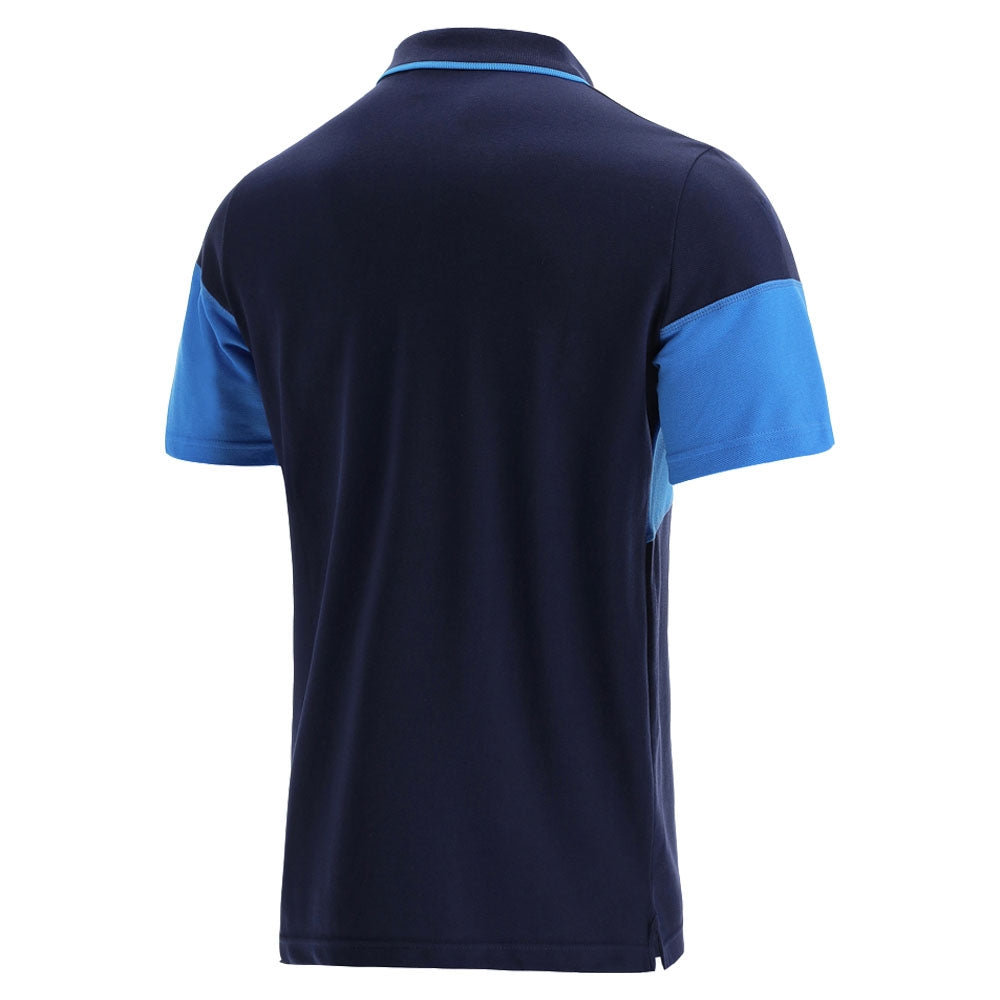 2021-2022 Scotland Leisure Polycotton Polo Shirt (Navy-Blue) Product - Polo Shirts Macron