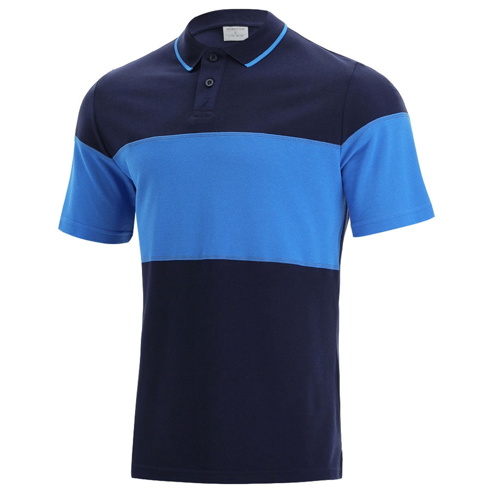 2021-2022 Scotland Leisure Polycotton Polo Shirt (Navy-Blue) Product - Polo Shirts Macron