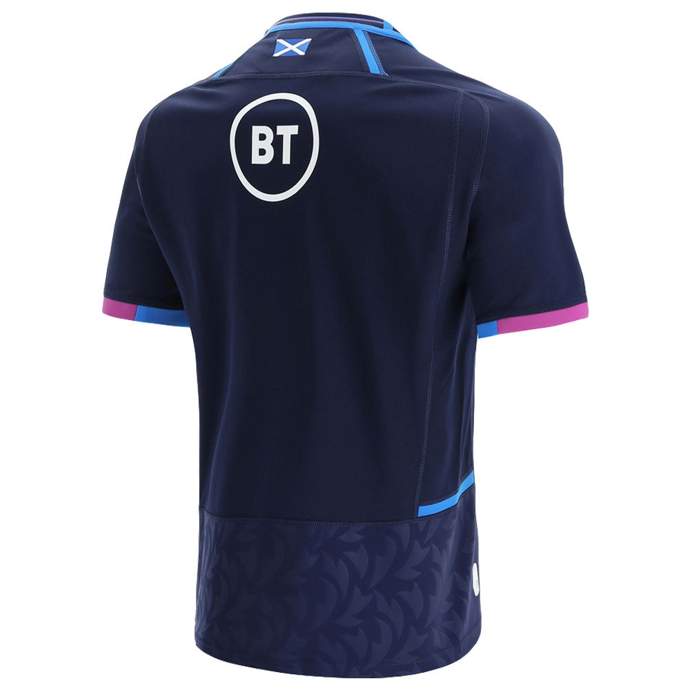 2021-2022 Scotland Home Replica Rugby Shirt (Kids) (Your Name) Product - Hero Shirts Macron