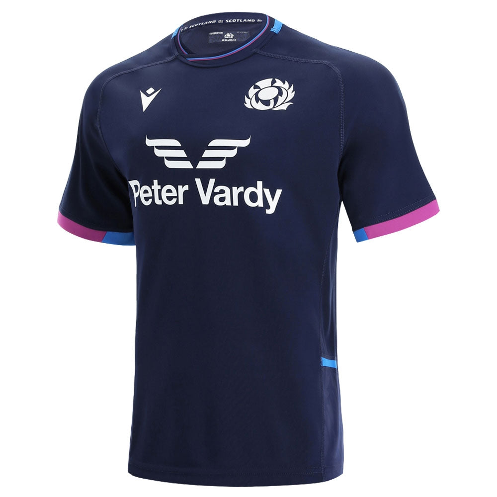 2021-2022 Scotland Home Replica Rugby Shirt (Kids) (Your Name) Product - Hero Shirts Macron