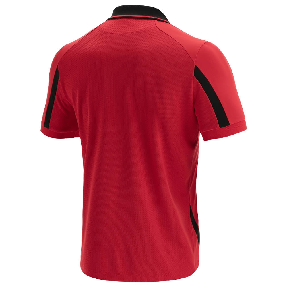 2021-2022 Wales Staff Tech Polo Shirt (Red)_1