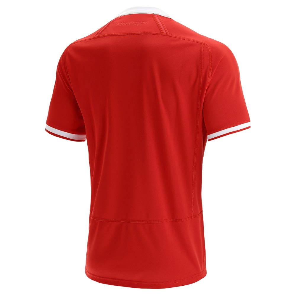 2021-2022 Wales Home Poly Rugby Shirt (Kids) Product - Football Shirts Macron