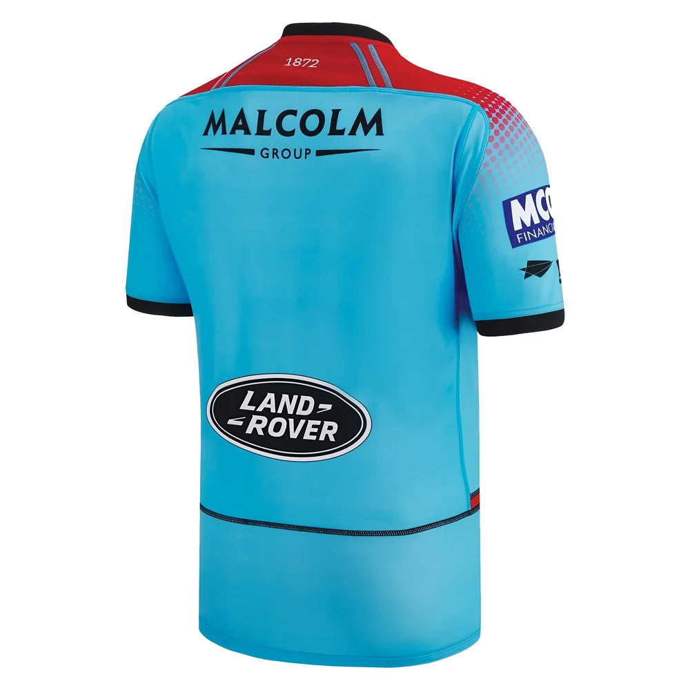 2022-2023 Glasgow Warriors Away Rugby Shirt (Your Name) Product - Hero Shirts Macron