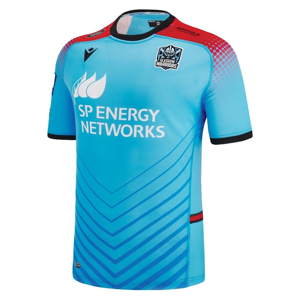 2022-2023 Glasgow Warriors Away Rugby Shirt Product - Football Shirts Macron