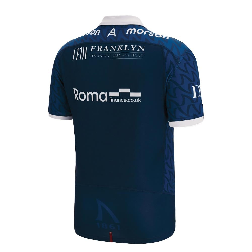 2022-2023 Sale Sharks Home Rugby Shirt Product - Football Shirts Macron   
