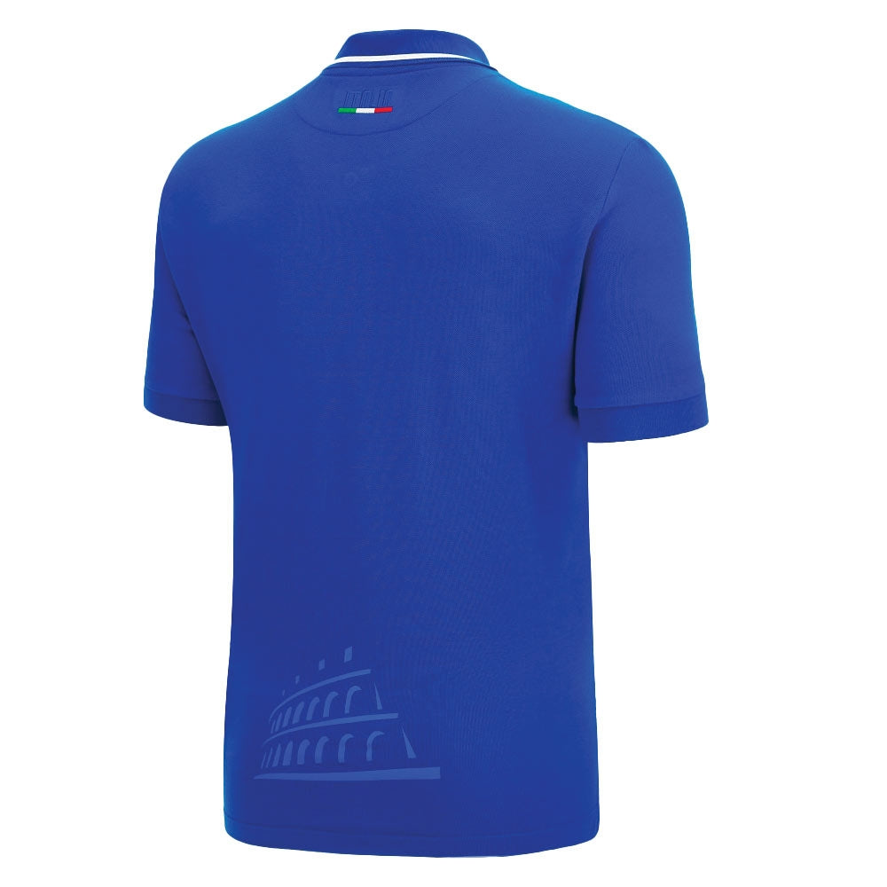 2022-2023 Italy Home Cotton Rugby Shirt Product - Football Shirts Macron   