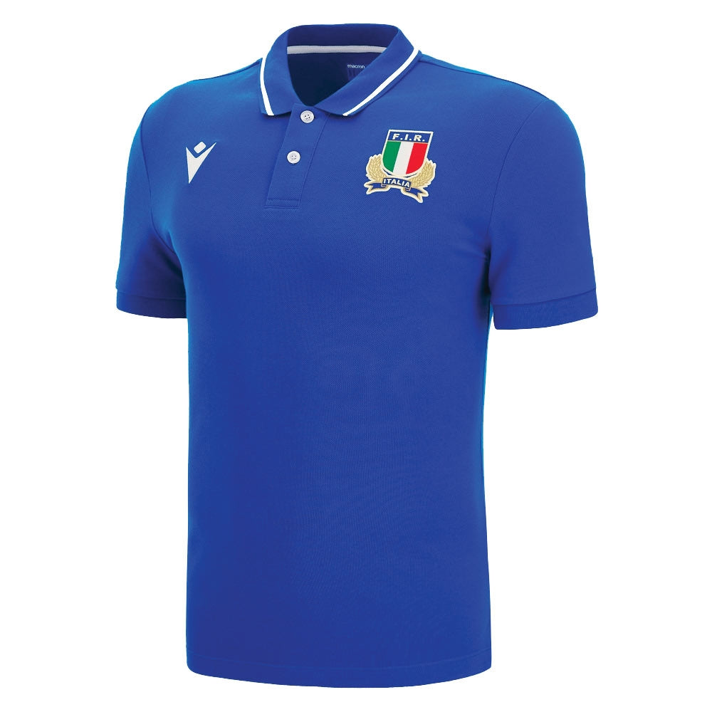 2022-2023 Italy Home Cotton Rugby Shirt Product - Football Shirts Macron   