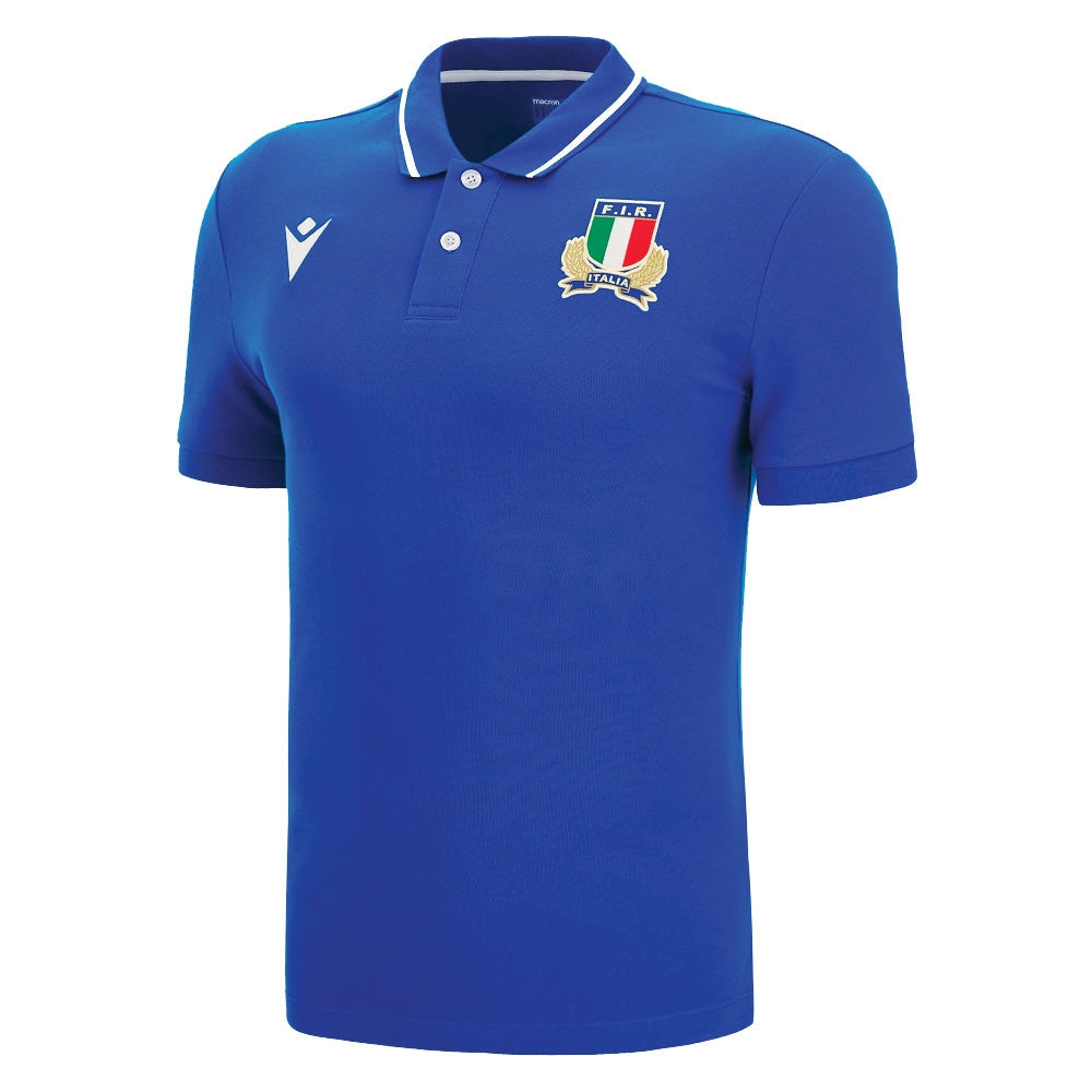 2022-2023 Italy Home Cotton Rugby Shirt Product - Football Shirts Macron   