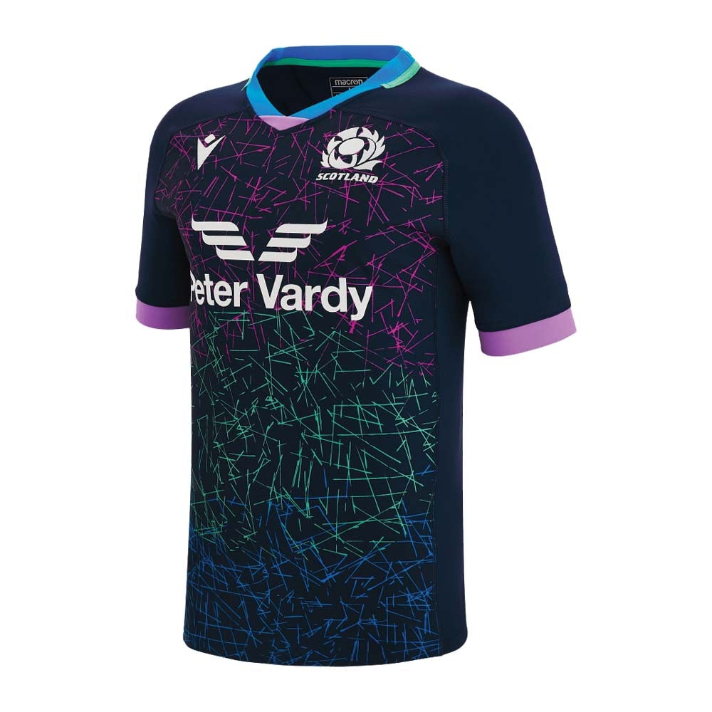 2022-2023 Scotland Rugby Training Jersey (Navy) Product - Training Shirts Macron   