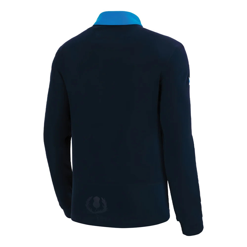 2022-2023 Scotland Rugby Cotton LS Shirt (Kids) (Your Name) Product - Hero Shirts Macron