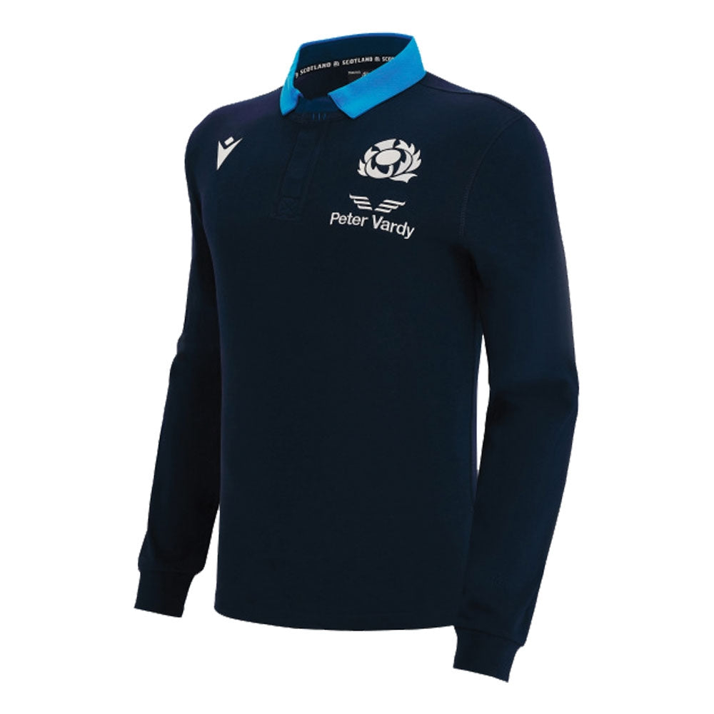 2022-2023 Scotland Rugby Cotton LS Shirt (Kids) Product - Football Shirts Macron