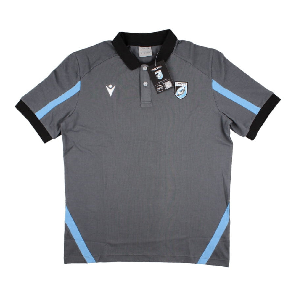 2022-2023 Cardiff Blues Polo Shirt Product - Polo Shirts Macron   